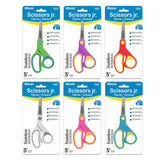 SCISSORS SOFT GRIP BLUNT TIP STAINLESS STEEL 5"
