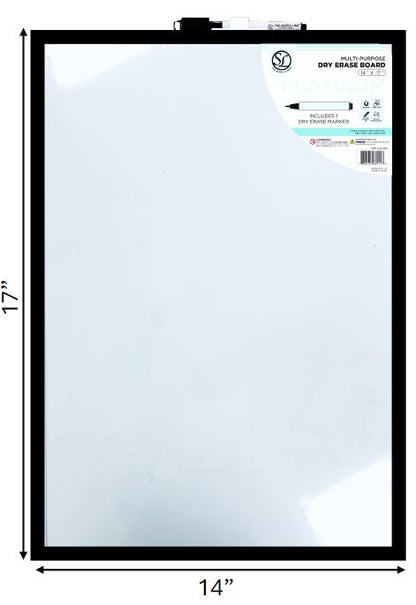BLANK 14x17 DRY ERASE BOARD W/ MARKER
