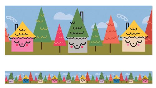 Forest Village Straight Bulletin Board Borders Pkg. 12