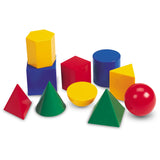 LARGE PLASTIC GEO SOLIDS (SET/10)