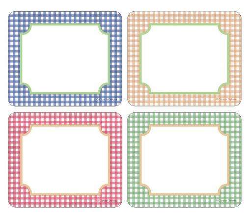 Farmers Market Name Tags Pkg. 40