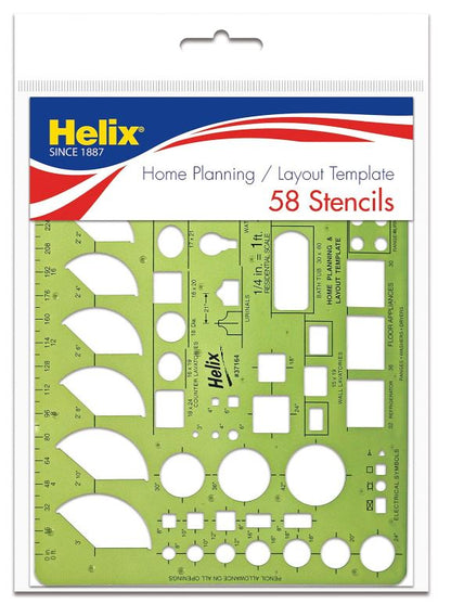 Helix Home Planning Layout Kit Template 58 Stencils