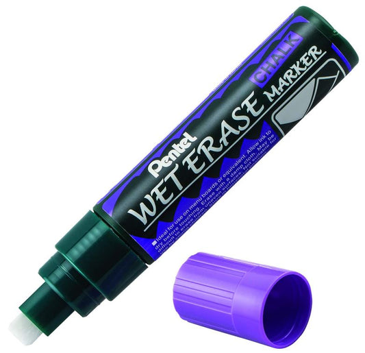 Wet Erase Chalk Marker Jumbo Chisel Tip Violet Ink