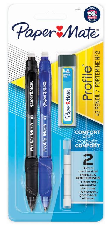 Paper Mate Profile Mech Mechanical Pencil 0.7 mm Sets 4 PCS