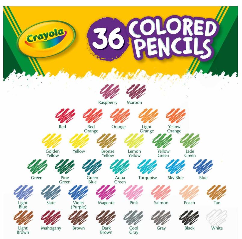 Crayola Colored Pencils Pkg. 36