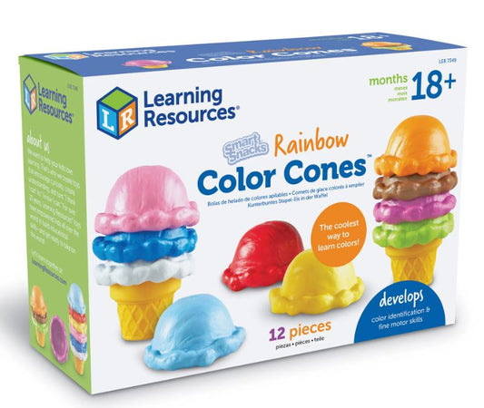 Smart Snacks Rainbow Color Cones 12 PCS