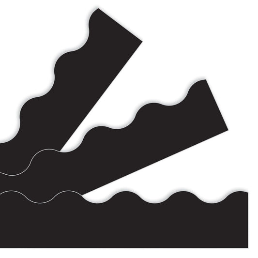 BORDER BLACK SOLID SCALLOPED