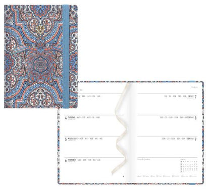 Paisley Academic Weekly Planner A6 Multilingual Turtle