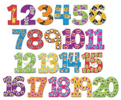 Number Puzzle Cards 40 PCS