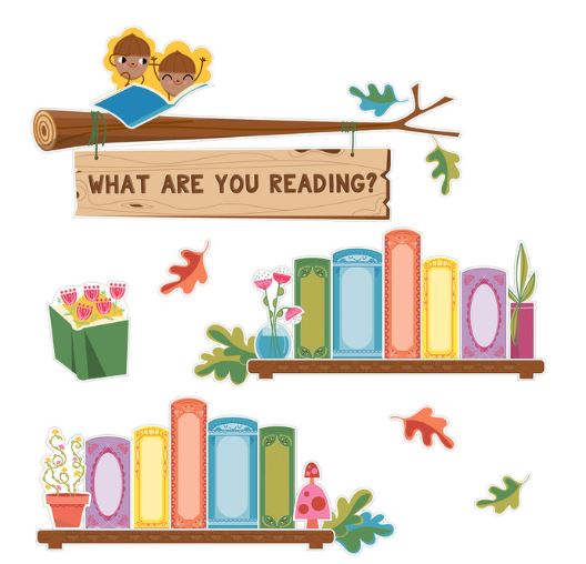 What Are You Reading? Dry-Erase Bulletin Board Set 68 PCS