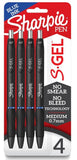 Sharpie S-Gel Pens Medium Point 0.7 mm Blue Pkg. 4