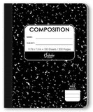 Black and White Marble Composition Book 100 Sheet