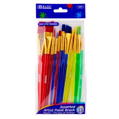 12-pieces Assorted Artist Paint Brush - JA Riollano