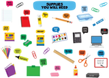 SUPPLIES YOU WILL NEED MINI BULLETIN BOARD 45PCS