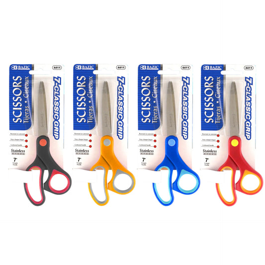SCISSOR SOFT GRIP STAINLESS STEEL 7"