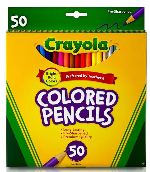 Crayola Colored Pencils Pkg. 50