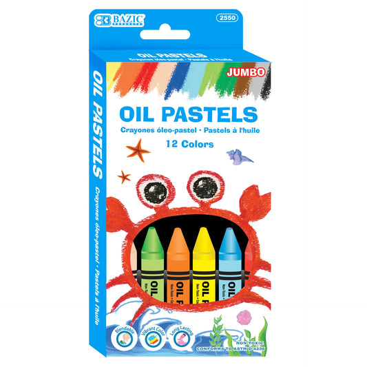 12 COLOR JUMBO OIL PASTEL