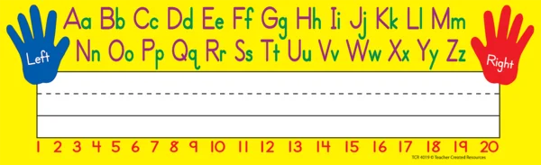 Left/Right Alphabet Flat Name Plates
