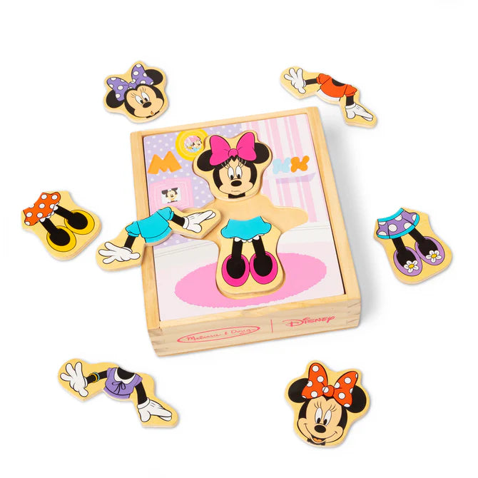 Disney Minnie Wooden Mix & Match Dress-Up Puzz