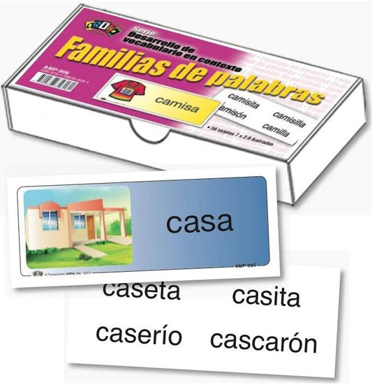 Tarjetas Familia De Palabras K-3 Cj. 56