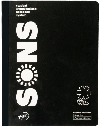 Libreta de Composición Regular Negro 200 PG