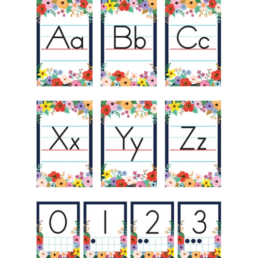 Wildflowers Alphabet Bulletin Board