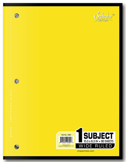Coil-Less Notebook Wide Ruled 160 PG