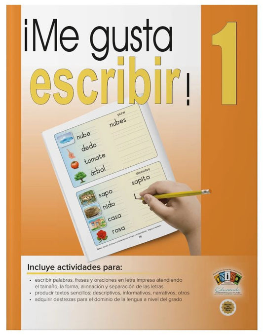 Cuaderno ¡Me Gusta Escribir! 1 - 1er Grado