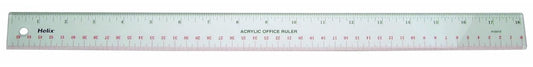 Helix Acrylic Office Ruler 18" / 46cm