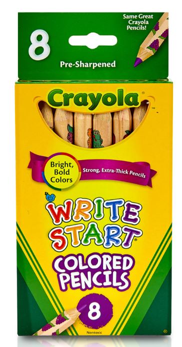 Crayola Write Start Colored Pencils Pkg. 8
