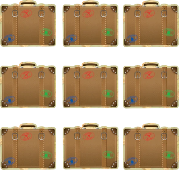 TRAVEL THE MAP LUGGAGE MINI ACCENTS