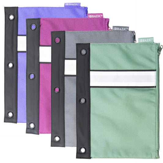 3-RING PENCIL POUCH ASSORTED COLOR