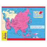 CONTINENT OF ASIA LEARNING CHART 17X22