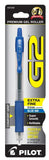 G2 Retractable Gel Pens Extra Fine Point 0.5 mm Blue Ink