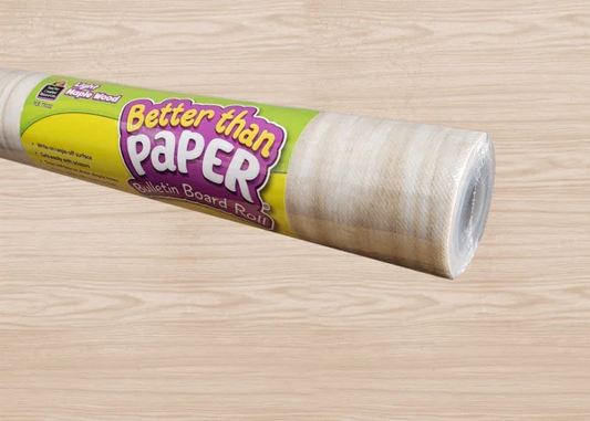 LIGHT MAPLE WOOD BETTER THAN PAPER BULLETIN ROLL