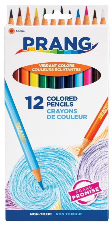 Prang Presharpened 7" Colored Pencils Cj. 12