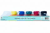 Tempera Paint Set Whit Brush