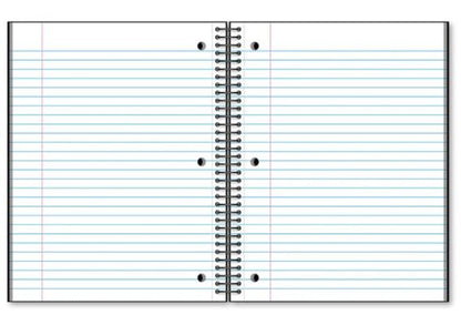 1 Subject Poly Notebook Wide Ruled 10.5" x 8" 70 Sheets