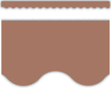 Mocha Scalloped Border Trim