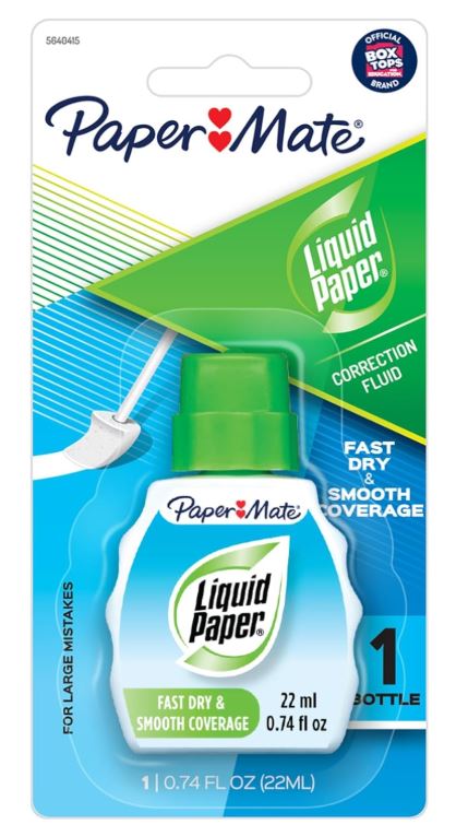 Paper Mate Liquid Paper Fast Dry Correction Fluid 22 ml