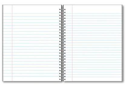 5 Subject Wirebound Notebook Wide Ruled 10.5" x 8" 180 Sheets