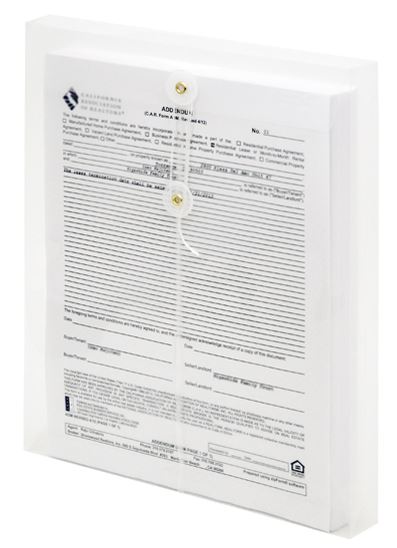 Clear Poly Envelopes with Gusset Letter Top Load