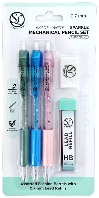 Sparkle Mechanical Pencil Set | 0.7mm - JA Riollano