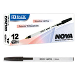 NOVA BLACK COLOR STICK PEN 12/BOX