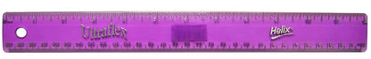 Maped Helix USA Ultraflex Wide Ruler 12" / 30cm Assorted Color