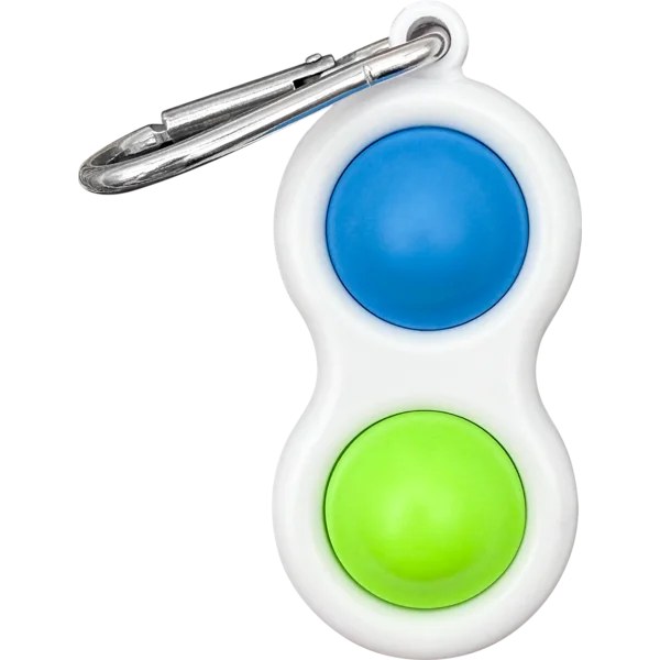 Fidget Popper Keychain - Blue/Green