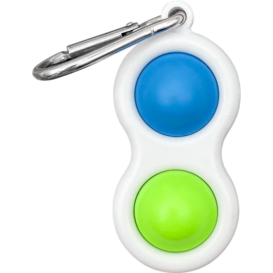 Fidget Popper Keychain - Blue/Green