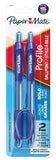 Paper Mate Profile Ballpoint Pen Retractable Pen 1.4 mm Bold Blue Pkg. 2