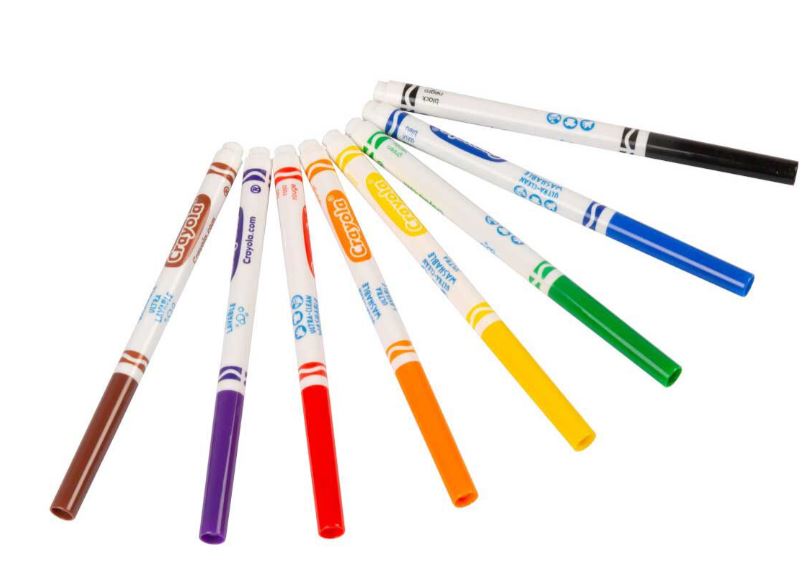 Crayola Ultra-Clean Washable Markers Fine Line Classic Colors Pkg. 8