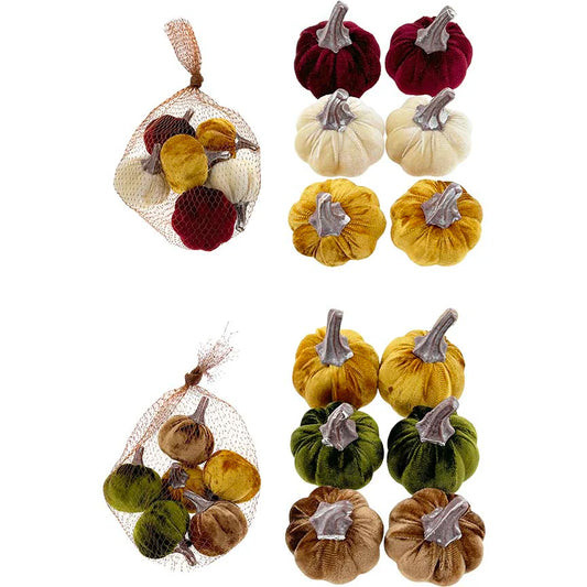 PUMPKIN VELVET 6PC NET BAG